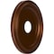 Ekena Millwork Traditional PVC Medallion (Canopies up to 9 1/2"), 16"OD x 3 1/2"ID x 1 3/8"P, Metallic Dark Copper CMP16TRCDC - alternate 5